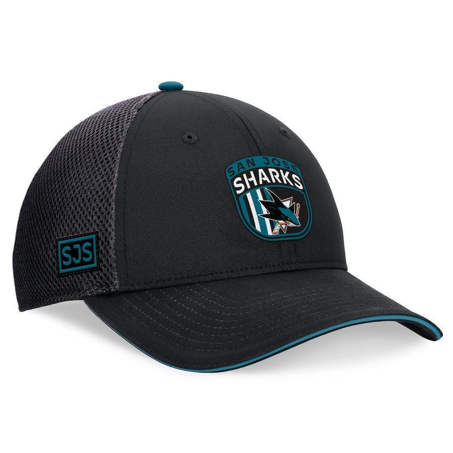 San Jose Sharks čepice baseballová kšiltovka 2024 Draft NHL On Stage Trucker Adjustable Hat