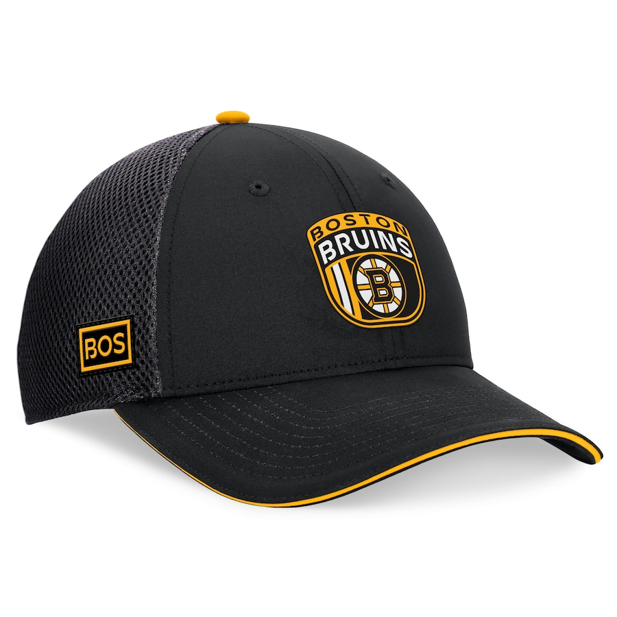 Boston Bruins čepice baseballová kšiltovka 2024 Draft NHL On Stage Trucker Adjustable Hat