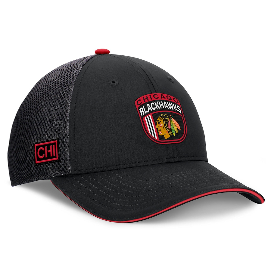 Chicago Blackhawks čepice baseballová kšiltovka 2024 Draft NHL On Stage Trucker Adjustable Hat