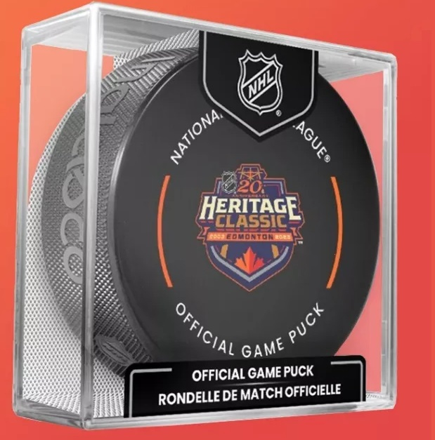 Edmonton Oilers puk Heritage Classic 2023 Edmonton Official Game Puck