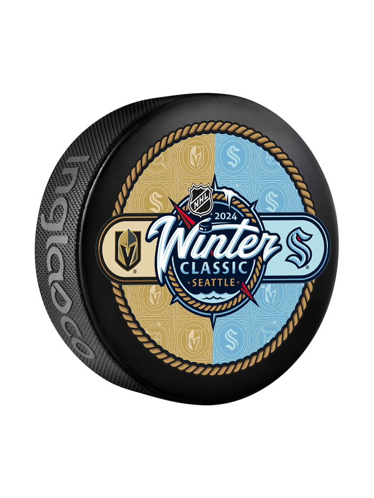 Seattle Kraken puk Winter Classic 2024 Seattle Match-Up Souvenir Collectors Puck