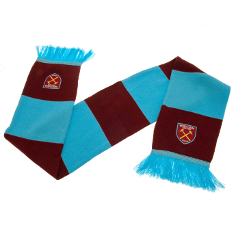 West Ham United zimní šála Bar burgundy - blue