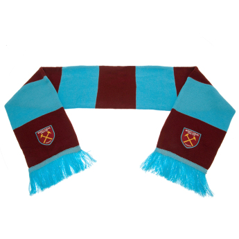 West Ham United zimní šála Bar burgundy - blue