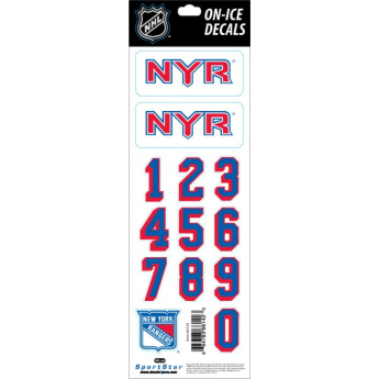 New York Rangers samolepky na helmu Decals