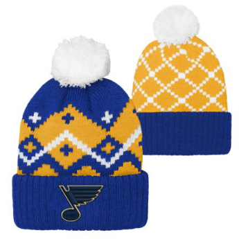 St. Louis Blues dětská zimní čepice Patchwork Cuffed Knit