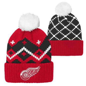 Detroit Red Wings dětská zimní čepice Patchwork Cuffed Knit