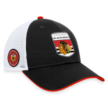 Chicago Blackhawks čepice baseballová kšiltovka Draft 2023 Podium Trucker Adjustable Authentic Pro