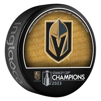 Vegas Golden Knights puk 2023 Stanley Cup Champions Logo Hockey Puck braun