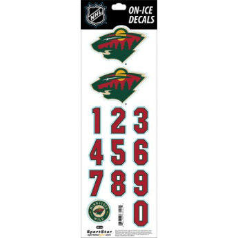 Minnesota Wild samolepky na helmu Decals