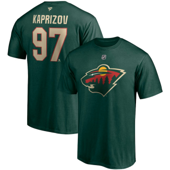 Minnesota Wild pánské tričko Kirill Kaprizov #97 Authentic Stack Name & Number