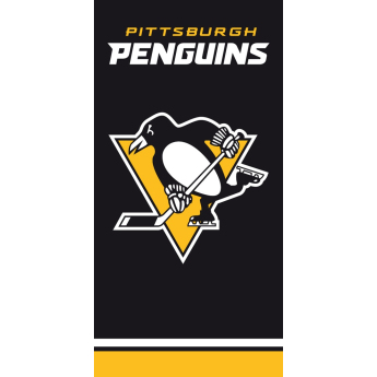 Pittsburgh Penguins plážová osuška black