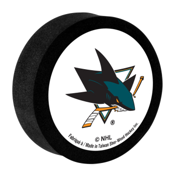 San Jose Sharks pěnový puk White Sher-Wood