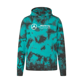 Mercedes AMG Petronas pánská mikina s kapucí Tie Dye F1 Team 2024