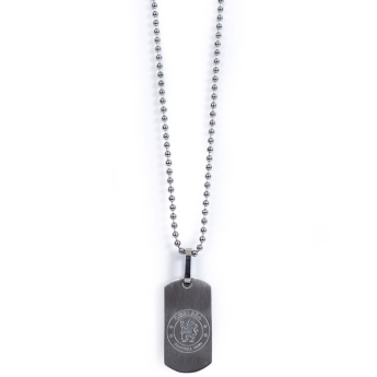 FC Chelsea řetízek na krk se psí známkou Matt Finish Dog Tag & Chain