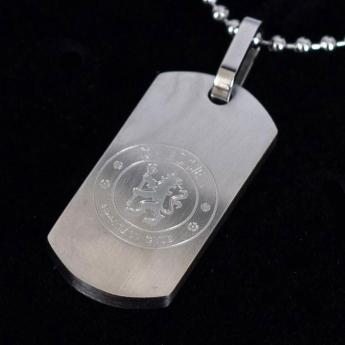 FC Chelsea řetízek na krk se psí známkou Matt Finish Dog Tag & Chain