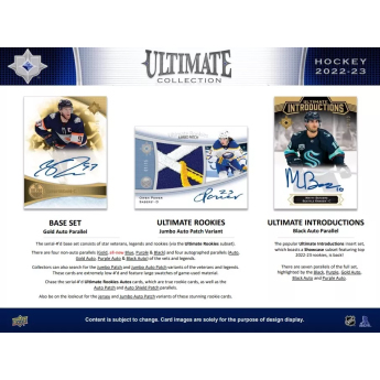 NHL boxy hokejové karty NHL 2022-23 Upper Deck Ultimate Hobby Box