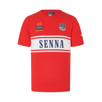 Ayrton Senna pánské tričko Legacy Patchwork red 2024