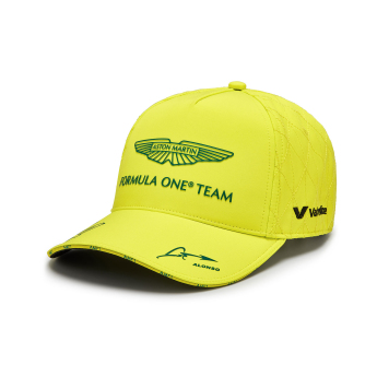 Aston Martin čepice baseballová kšiltovka Fernando Alonso lime F1 Team 2024