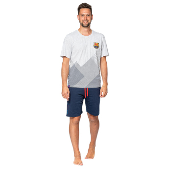 FC Barcelona pánské pyžamo Short grey