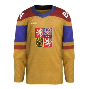 Hokejové reprezentace hokejový dres CCM Fandres replica gold