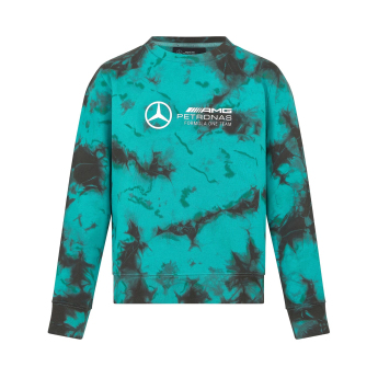 Mercedes AMG Petronas dámská mikina Crew Tie Dye F1 Team 2024