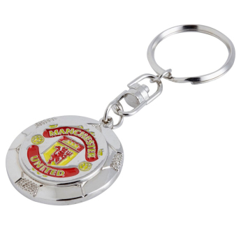 Manchester United klíčenka Silver Ball Keyring