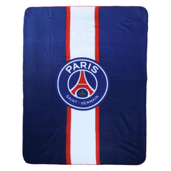 Paris Saint Germain fleecová deka Stripe