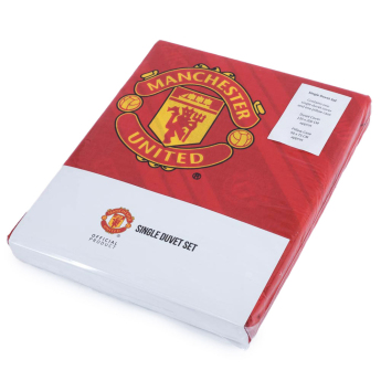 Manchester United povlečení na jednu postel Core Stripe Single Duvet Set