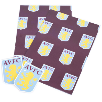 Aston Villa balící papír Text