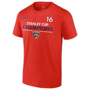 Florida Panthers pánské tričko Aleksander Barkov #16 2024 Stanley Cup Champions Authentic Pro Name & Number