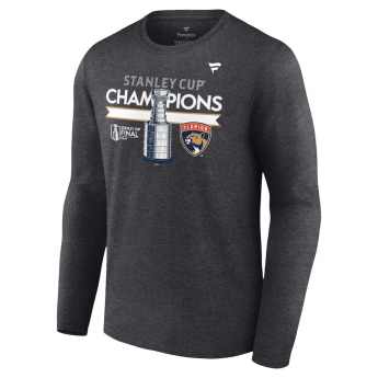 Florida Panthers pánské tričko s dlouhým rukávem 2024 Stanley Cup Champions Locker Room Long Sleeve