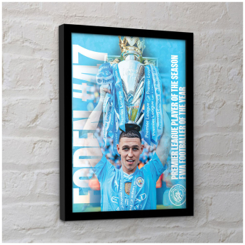 Manchester City obrázek v rámečku Foden Framed Picture 30 x 10