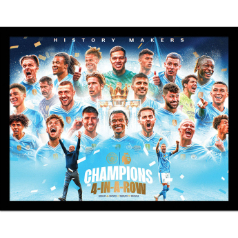 Manchester City obrázek v rámečku Premier League Champions Framed Picture 30 x 40