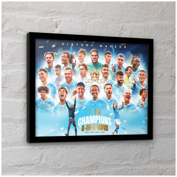 Manchester City obrázek v rámečku Premier League Champions Framed Picture 30 x 40