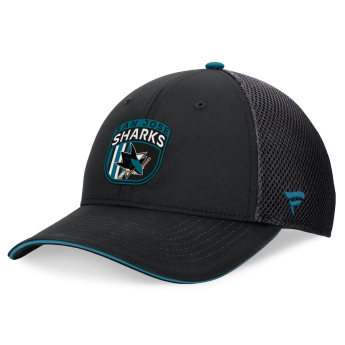 San Jose Sharks čepice baseballová kšiltovka 2024 Draft NHL On Stage Trucker Adjustable Hat