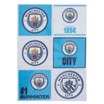 Manchester City samolepky Car Decal Set