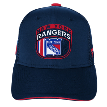 New York Rangers dětská čepice baseballová kšiltovka 2024 Draft NHL On Stage Trucker Adjustable Hat