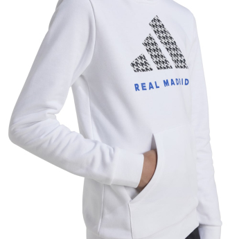 Real Madrid dětská mikina s kapucí Hoody white