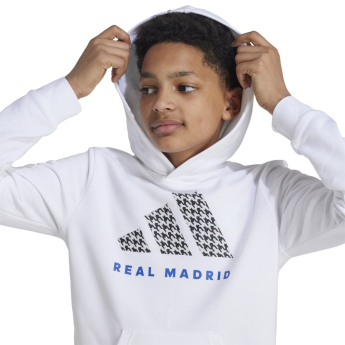 Real Madrid dětská mikina s kapucí Hoody white