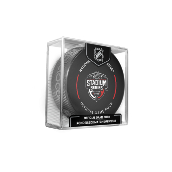 NHL produkty puk 2023 NHL Stadium Series Raleigh Official Game