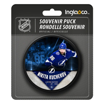 Tampa Bay Lightning puk Nikita Kucherov #86 Exclusive Player Hockey Puck - Limited Edition of 1000