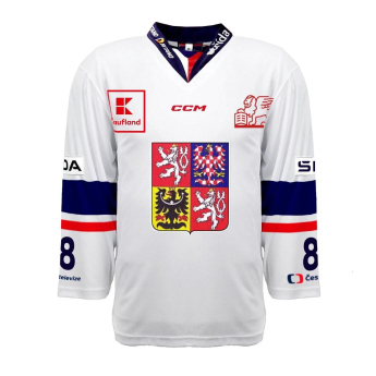 Hokejové reprezentace hokejový dres 2023/2024 CCM PRO Authentic David Pastrňák #88 white