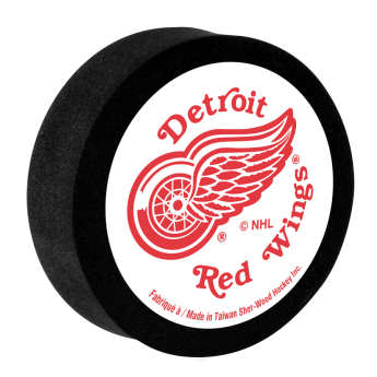 Detroit Red Wings pěnový puk White Sher-Wood