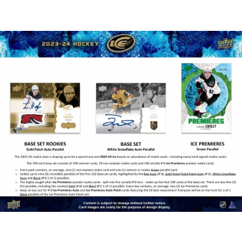 NHL boxy hokejové karty NHL 2023-24 Upper Deck Ice Hobby Box