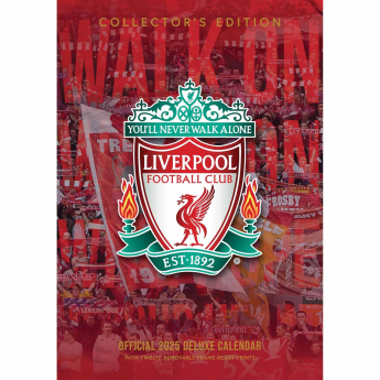 FC Liverpool kalendář Deluxe 2025