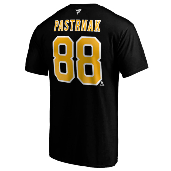 Boston Bruins pánské tričko David Pastrnak #88 Iconic Name & Number Graphic