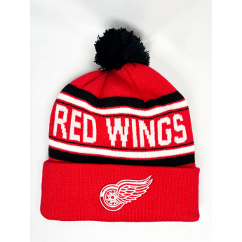 Detroit Red Wings dětská zimní čepice Jacquard Cuffed Knit With Pom