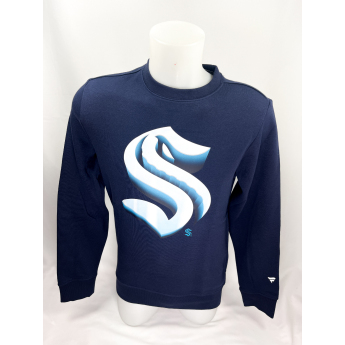 Seattle Kraken pánská mikina Chrome Graphic Crew Sweatshirt Maritime Blue