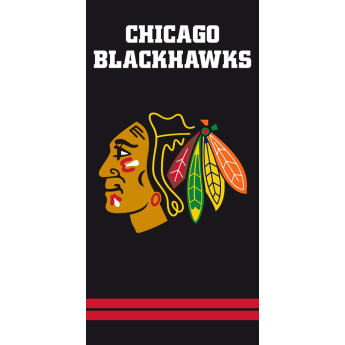 Chicago Blackhawks plážová osuška black