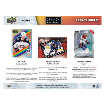 NHL boxy hokejové karty NHL 2023-24 Upper Deck O-Pee-Chee Platinum Hobby Box